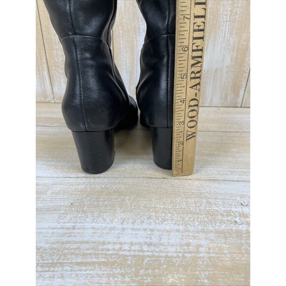 Vionic Tahlia Women’s Knee High Leather Black Boots Block Heel Size 10 - Picture 4 of 10